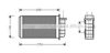 AVA QUALITY COOLING FT6183 Heat Exchanger, interior heating